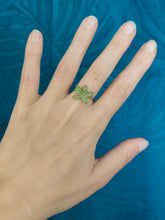Charger l'image dans la galerie, Bague ajustable feuille naturelle