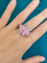 Charger l'image dans la galerie, Bague ajustable fleur naturelle Verveine
