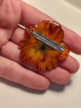 Charger l'image dans la galerie, Broche fleur naturelle Cosmos sulphureus
