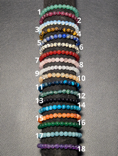 Charger l'image dans la galerie, Bracelets pierres naturelles perles 6 mm
