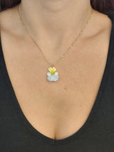 Charger l'image dans la galerie, Collier fleur naturelle Pensée jaune blanche et violette
