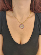 Charger l'image dans la galerie, Collier fleur naturelle rose
